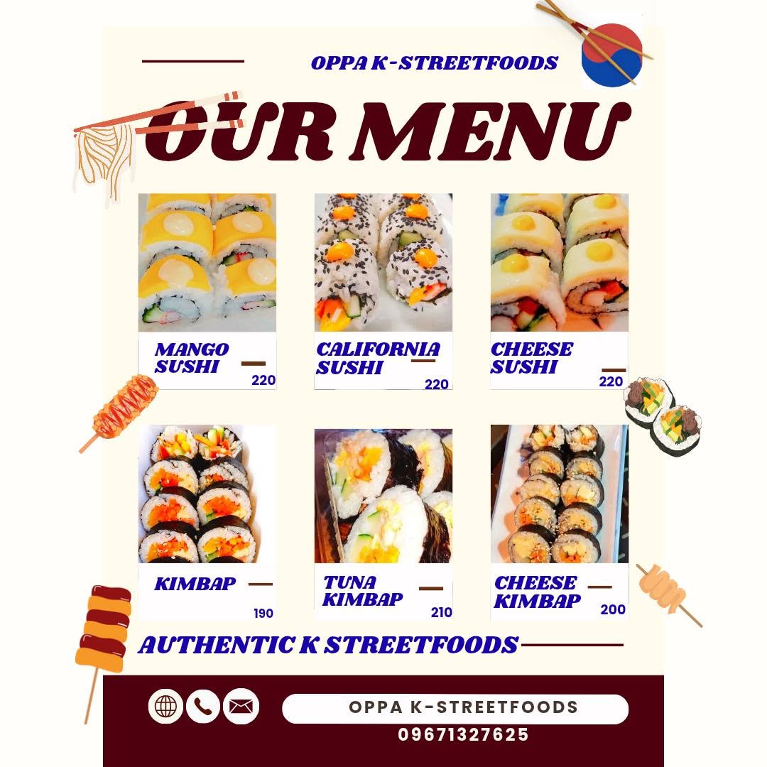 Oppa K-Streetfoods menu page 3