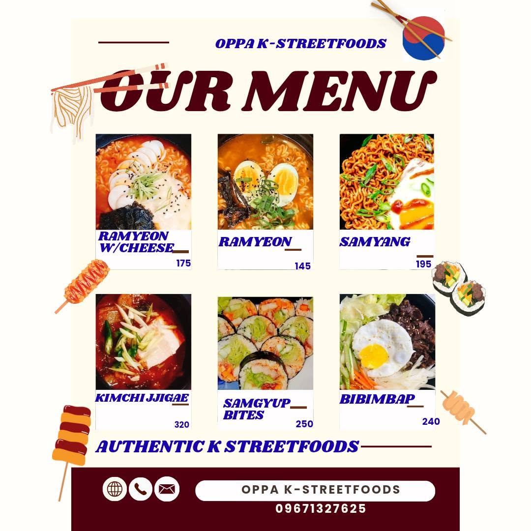Oppa K-Streetfoods menu page 4