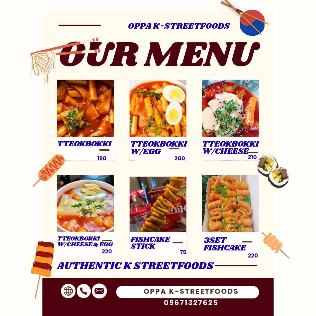 Oppa K-Streetfoods menu page 5